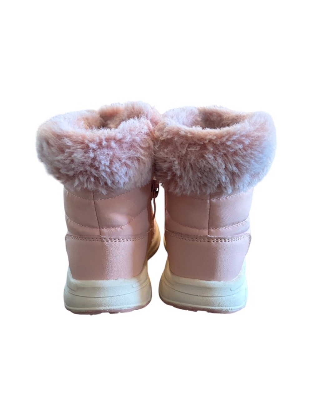 Toddler Girls Size 7 Pink Faux Fur Lined Winter Snow Boots - Picture 2 of 8